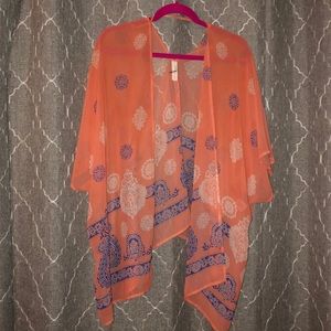 💕Orange shawl- never worn!